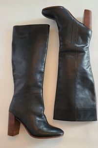 Knee high leather boots size 6